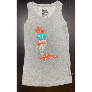 NIKE Dri-Fit Cotton Tank Top No I In Team Ice Cream Cone Heather Grey Women's XS